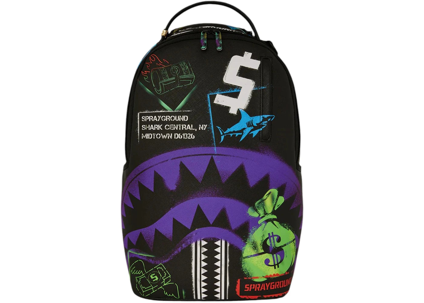 Sprayground Shark Central X DLXSV Backpack Multicolor -1