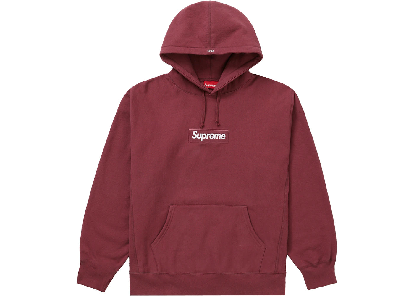 Supreme Box Logo Hooded Sweatshirt (FW21) Plum -1