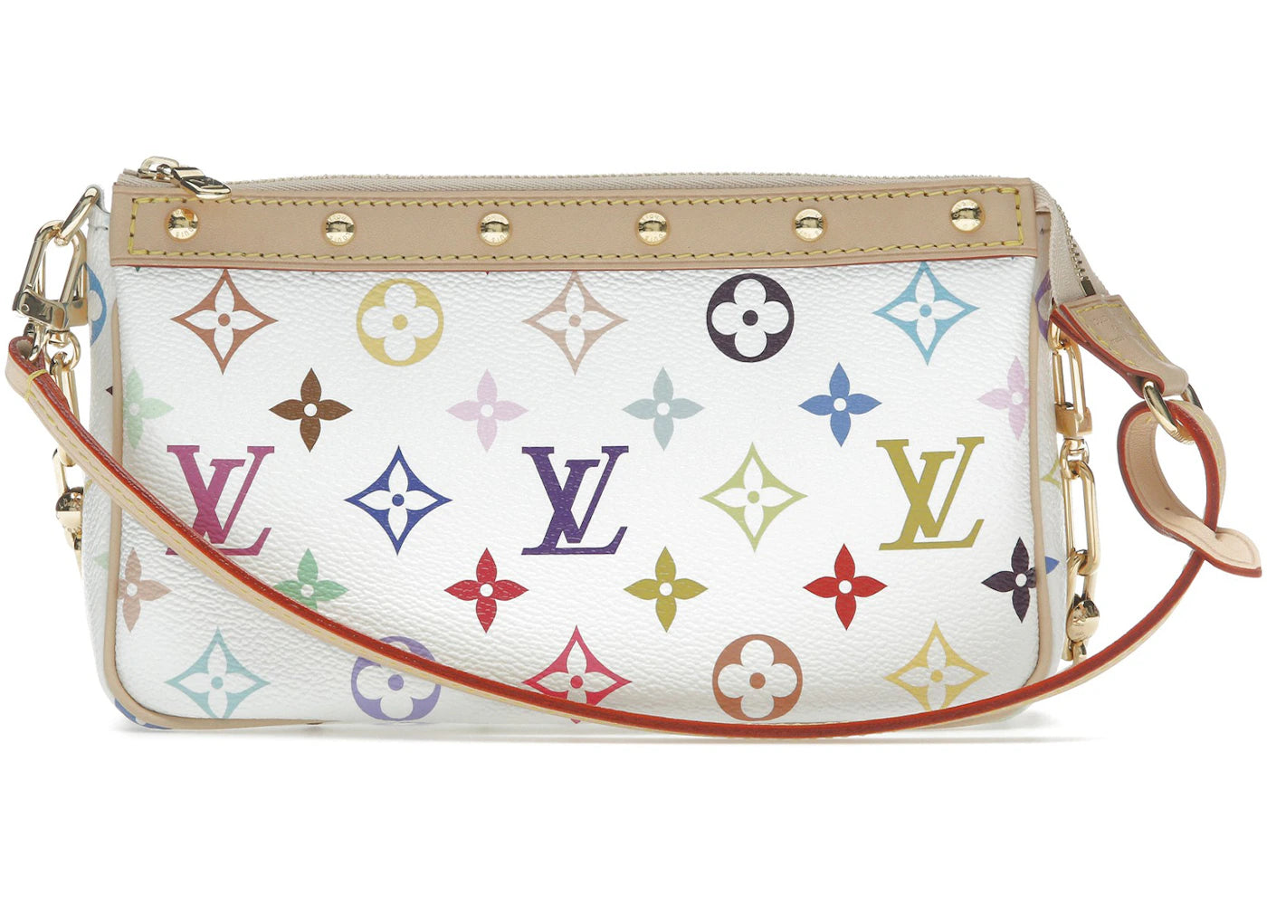 Louis Vuitton x Takashi Murakami Pochette Accessoires White Multicolored -1