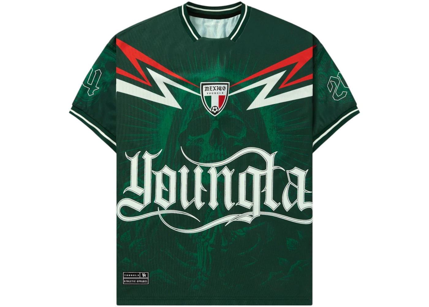 YoungLA x International Football Mexico Soccer Jersey Green -1