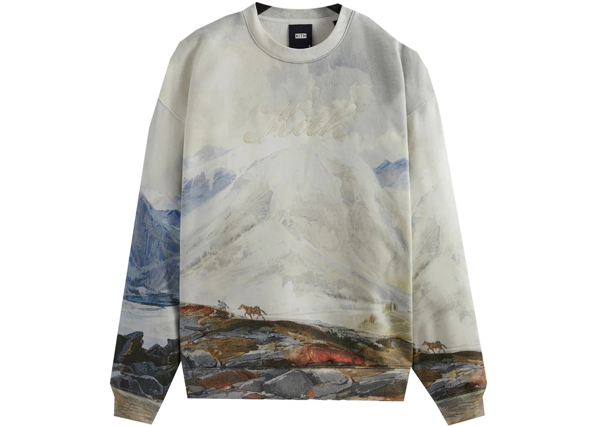 Kith Peak Nelson Crewneck Chalk -1