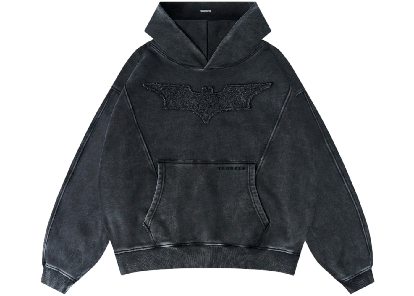 YoungLA x Batman Stealth Hoodie Grey Wash -1