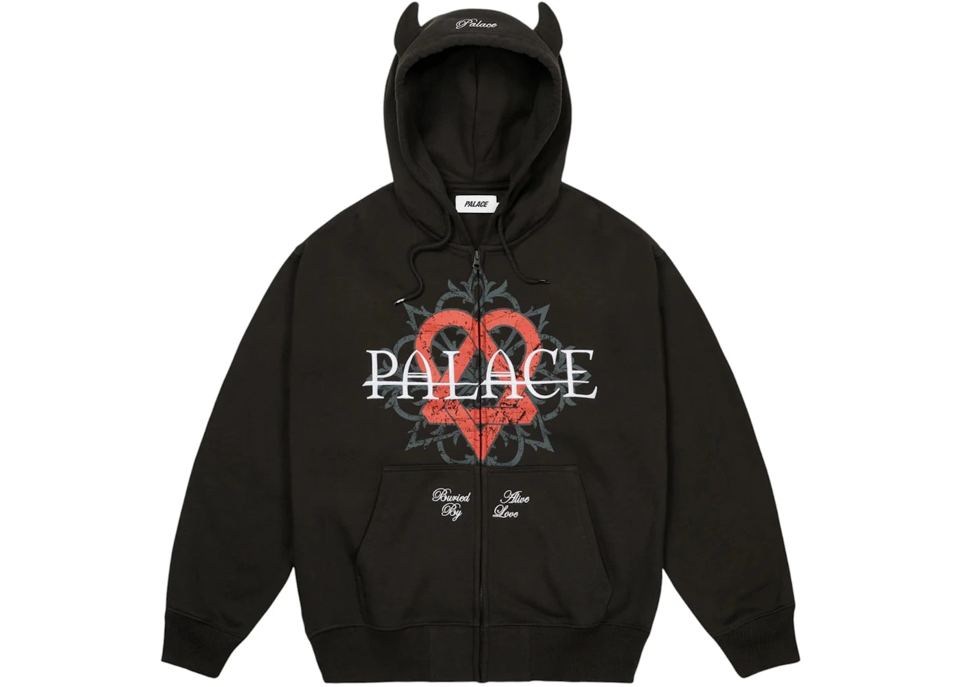 Palace Tri-Gram Hood Black -1