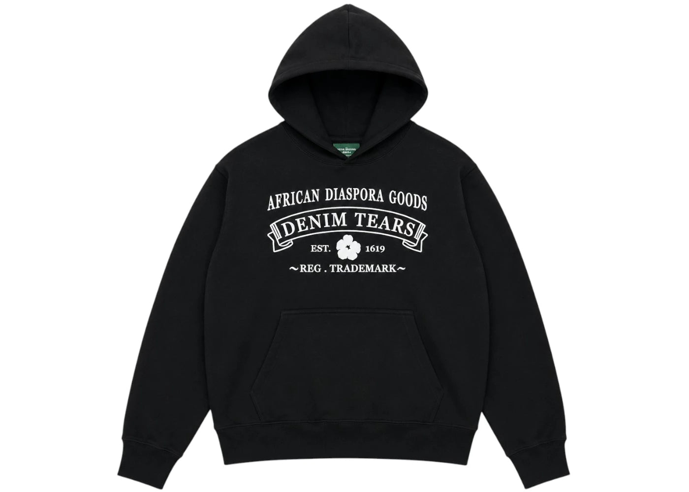 Denim Tears ADG Hoodie Black White -1