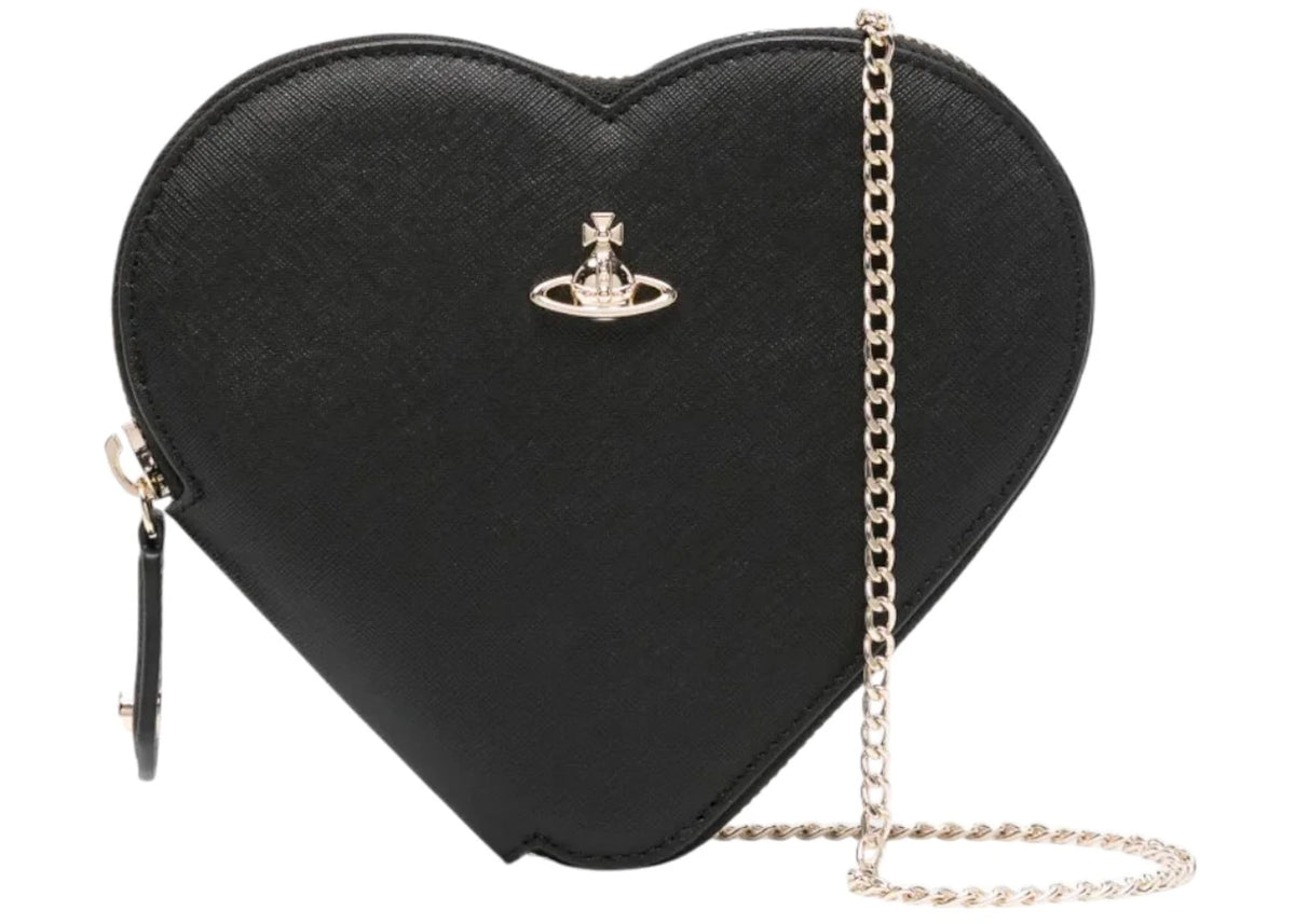 Vivienne Westwood Black Vivienne Westwood New Heart Crossbody -1
