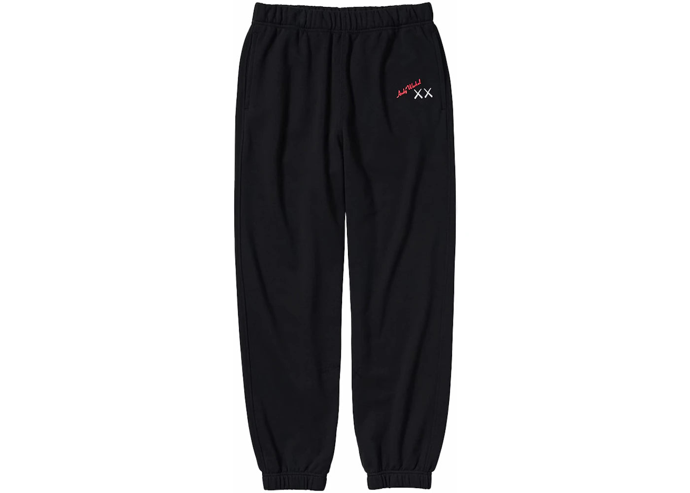 KAWS x Uniqlo Warhol 476120 Sweatpants Black -1