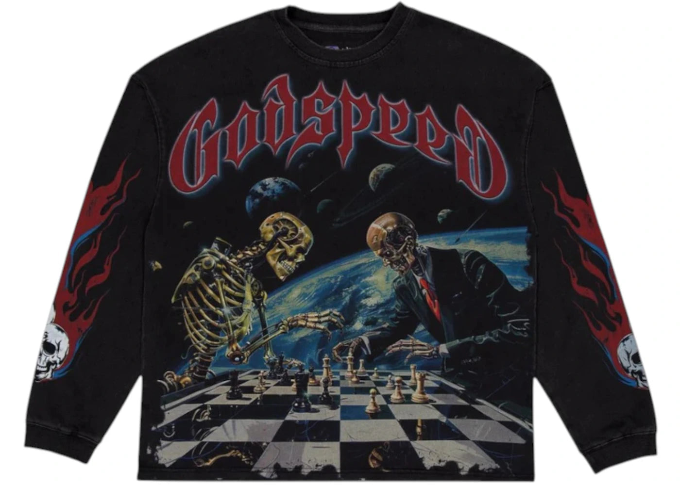 Godspeed Checkmate L/S T-shirt Black -1