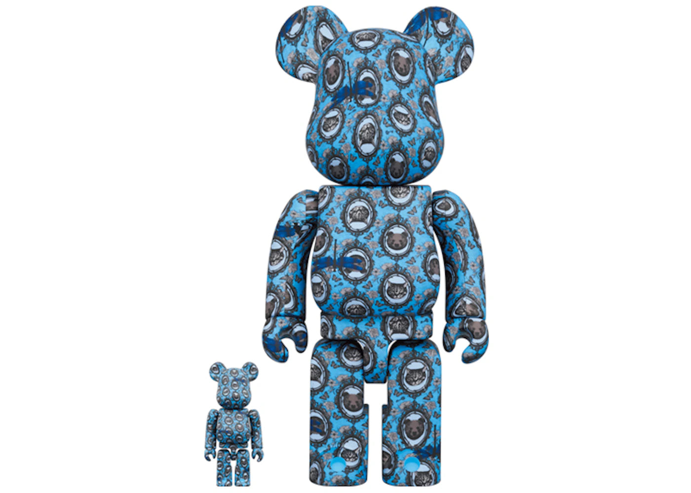 Bearbrick x ROBE JAPONICA (Mirror) 100% & 400% Set -1