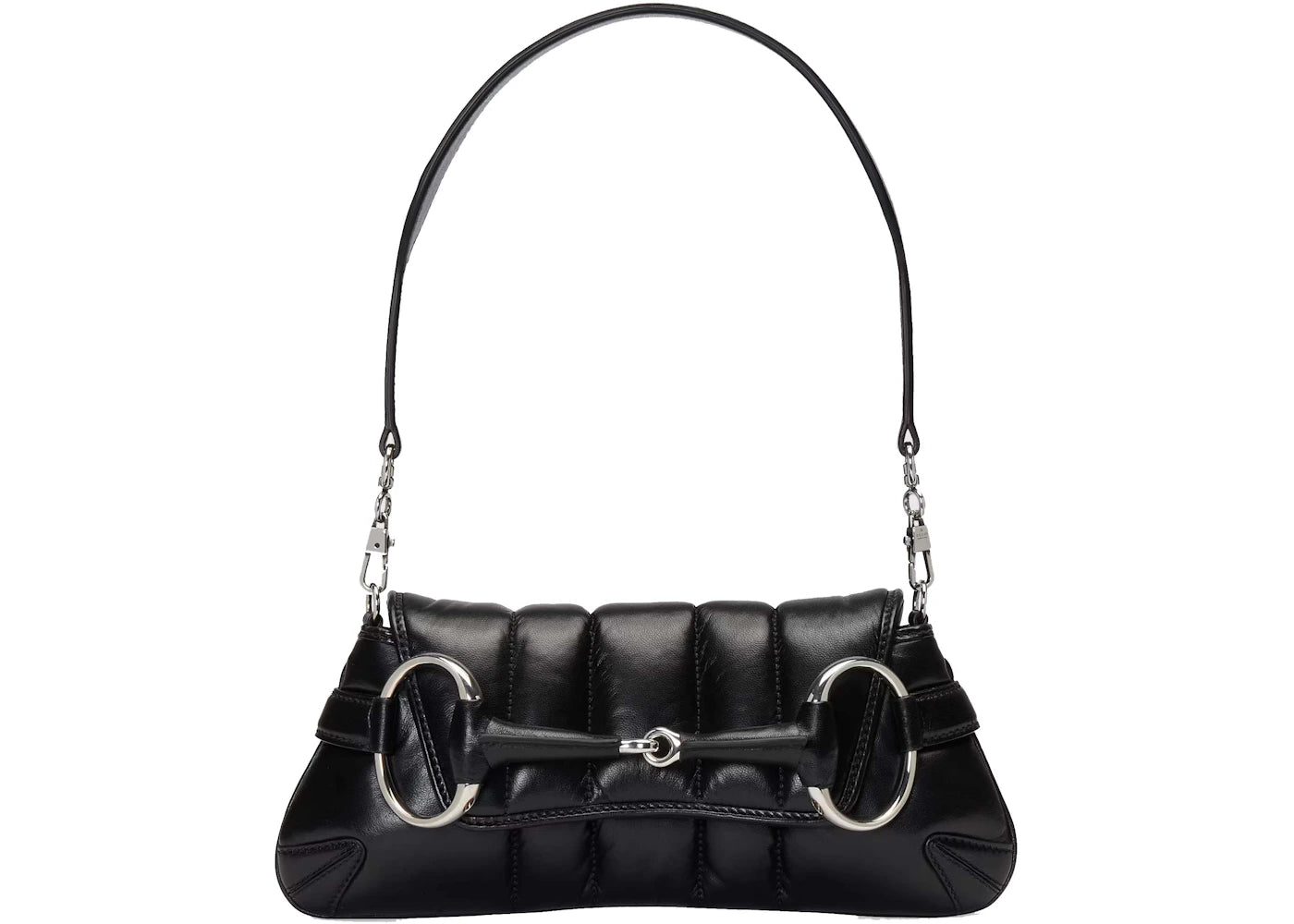 Gucci Horsebit Chain Small Shoulder Bag Black -1