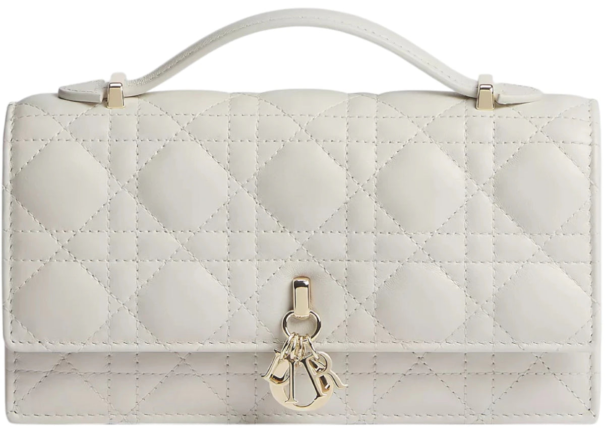 Dior My Dior Mini Cannage Lambskin Bag Latte -1
