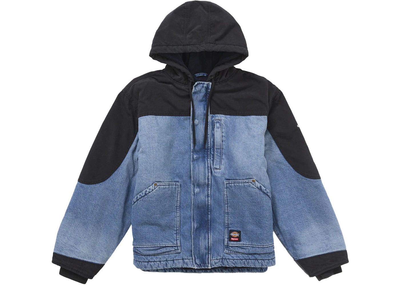 Supreme Dickies Cordura Hooded Work Jacket Blue Denim -1