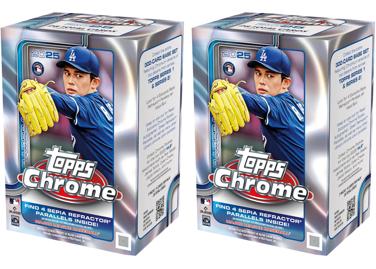 2025 Topps Chrome Baseball Value Box 2x Lot -1