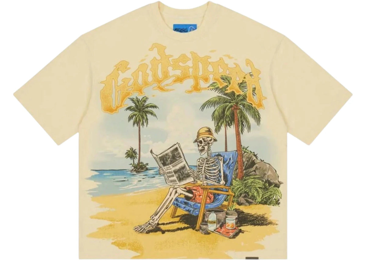 Godspeed Skeleton Beach II T-shirt Bone -1