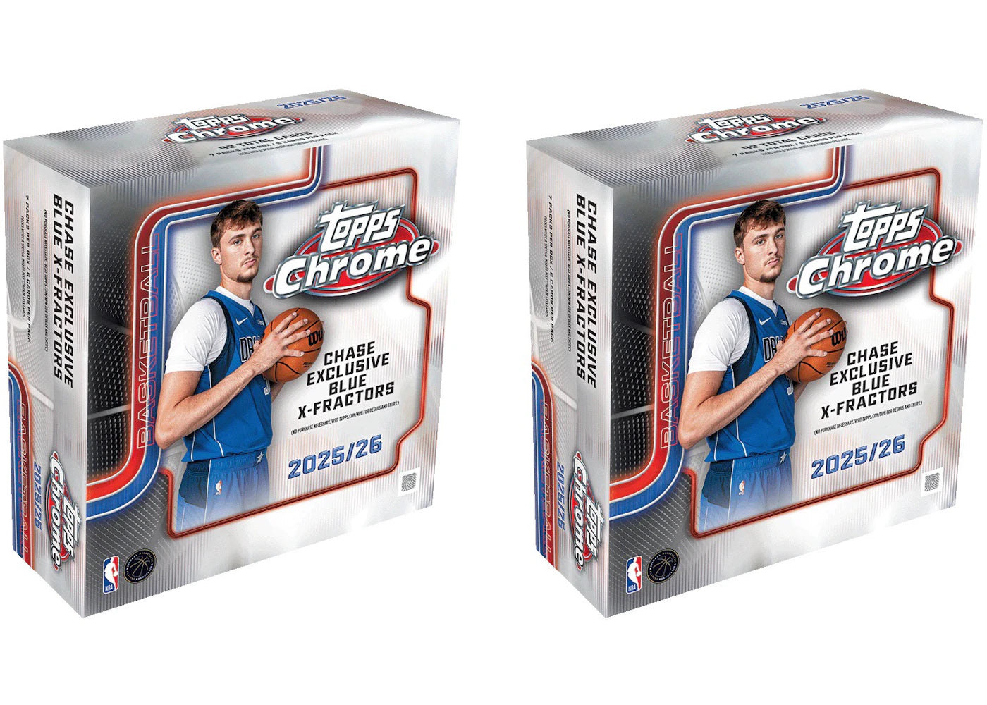 2025-26 Topps Chrome Basketball Mega Box 2x Lot -1