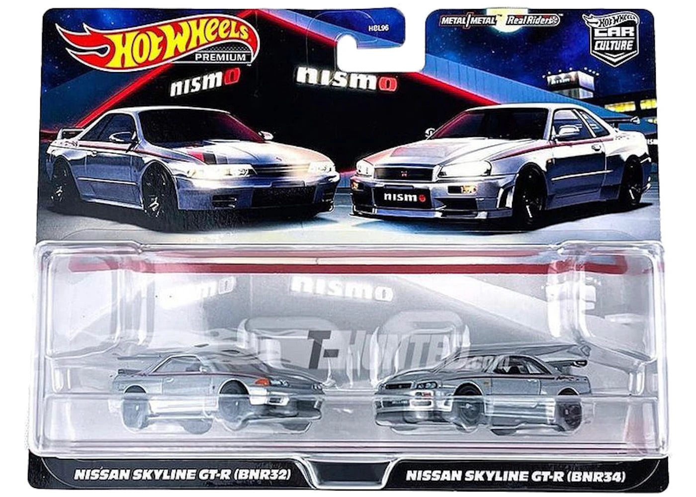 Hot Wheels Premium Car Culture Nissan Skyline GT-R BNR32 & BNR34 2-Pack Set -1