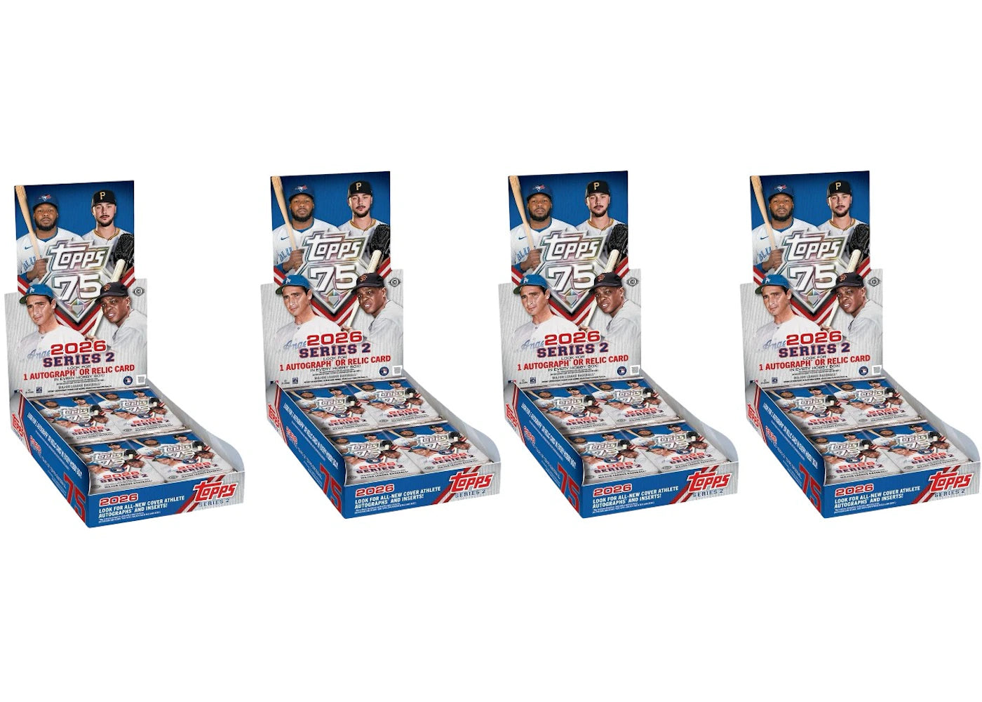 2026 Topps Series 2 Baseball Hobby Box 4x Lot -1