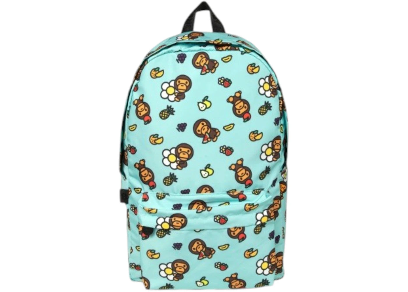 BAPE Baby Milo Flower Print Large Backpack Mint -1