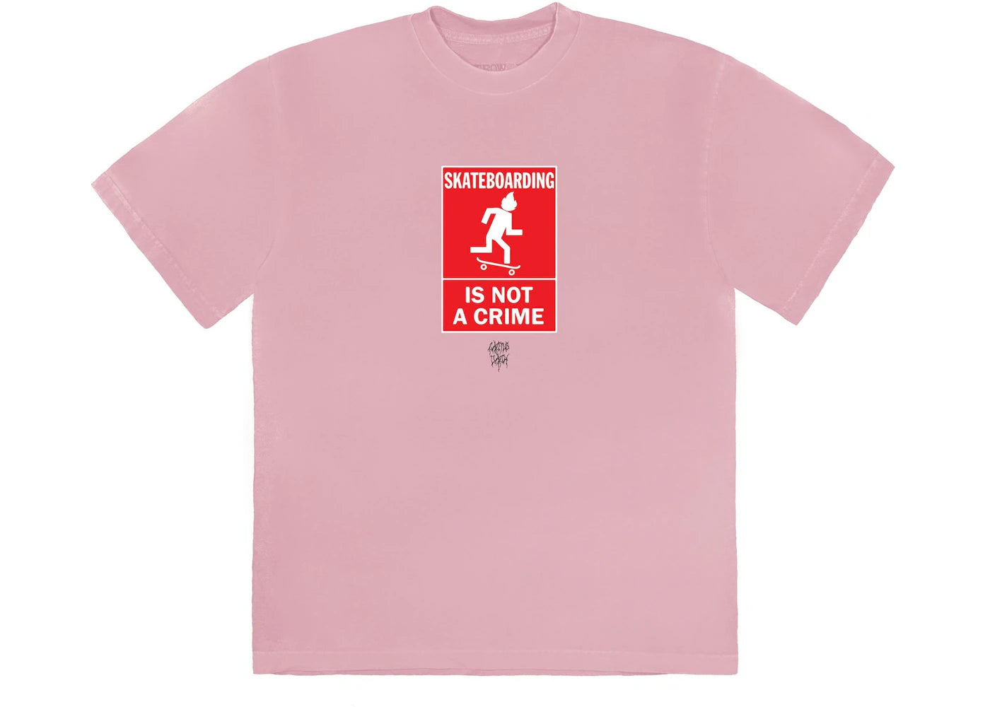 Travis Scott Not A Crime T-Shirt I Pink -1