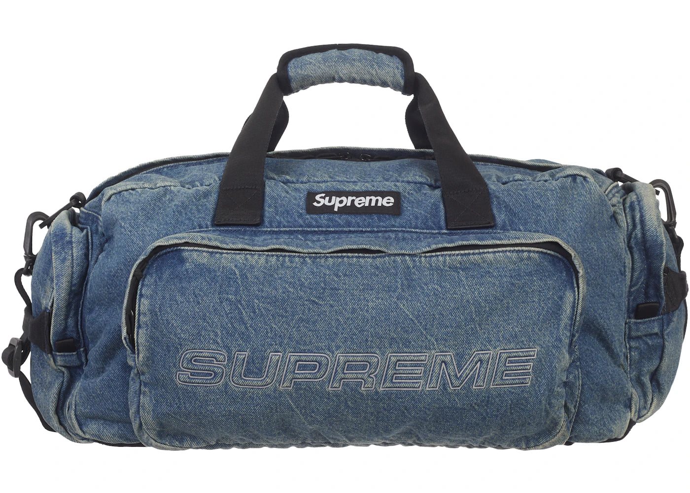Supreme Denim Duffle Bag Washed Indigo -1