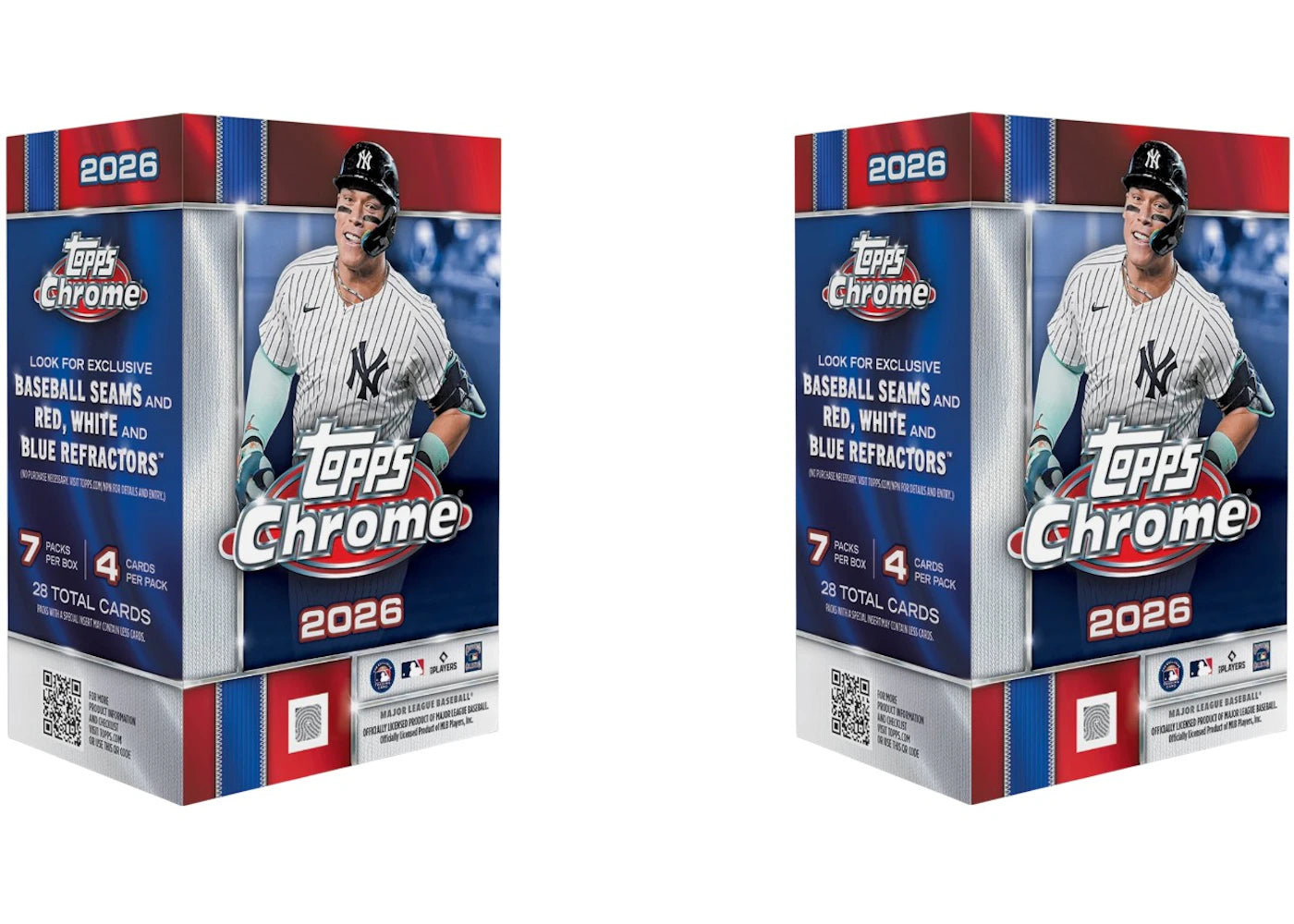2026 Topps Chrome Baseball Value Box 2x Lot -1
