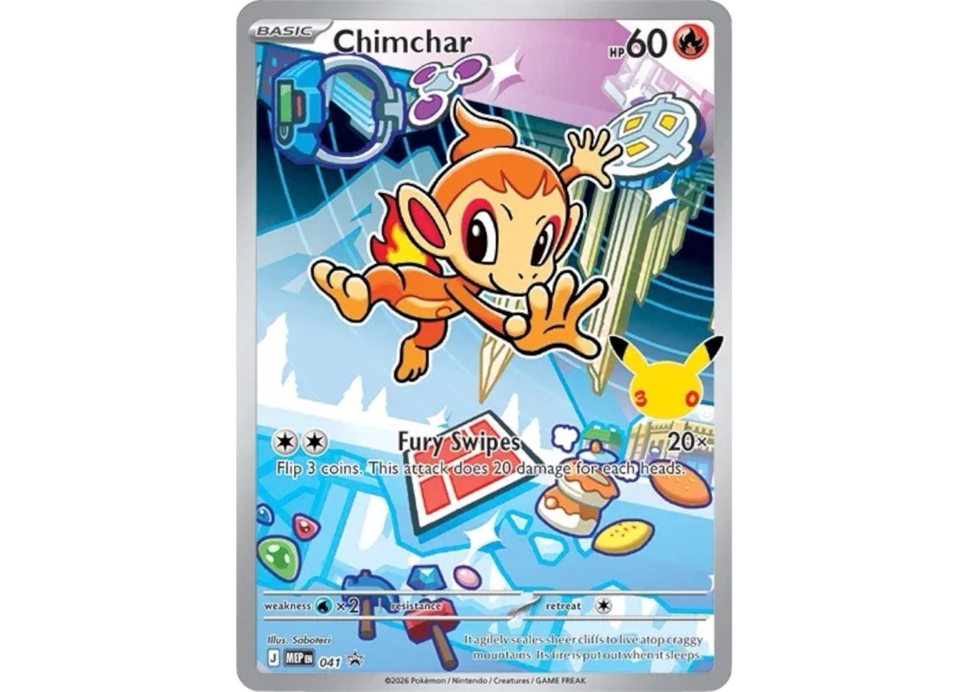 Chimchar 2026 Pokémon Mega Evolution First Partners Collection Promo 41 Ungraded -1