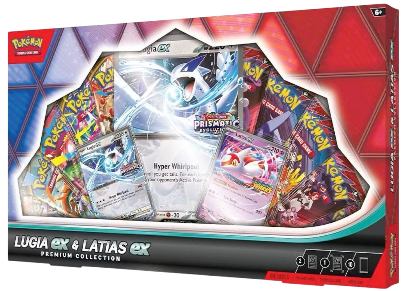 2025 Pokémon Prismatic Evolution Lugia ex & Latias ex Premium Collection Box -1