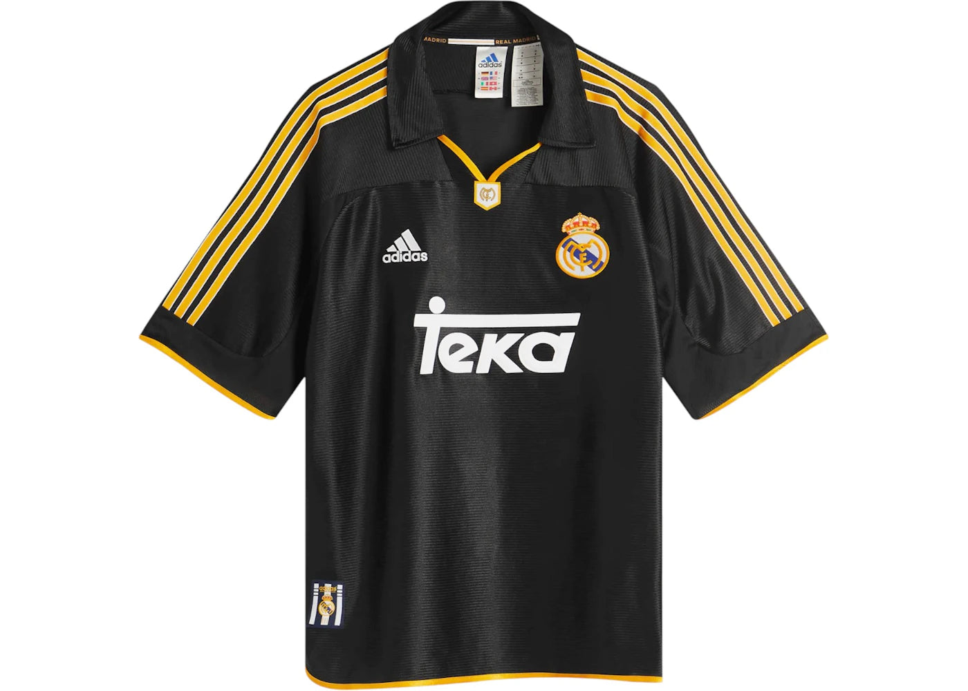 adidas Real Madrid 99/00 Away Jersey Black -1
