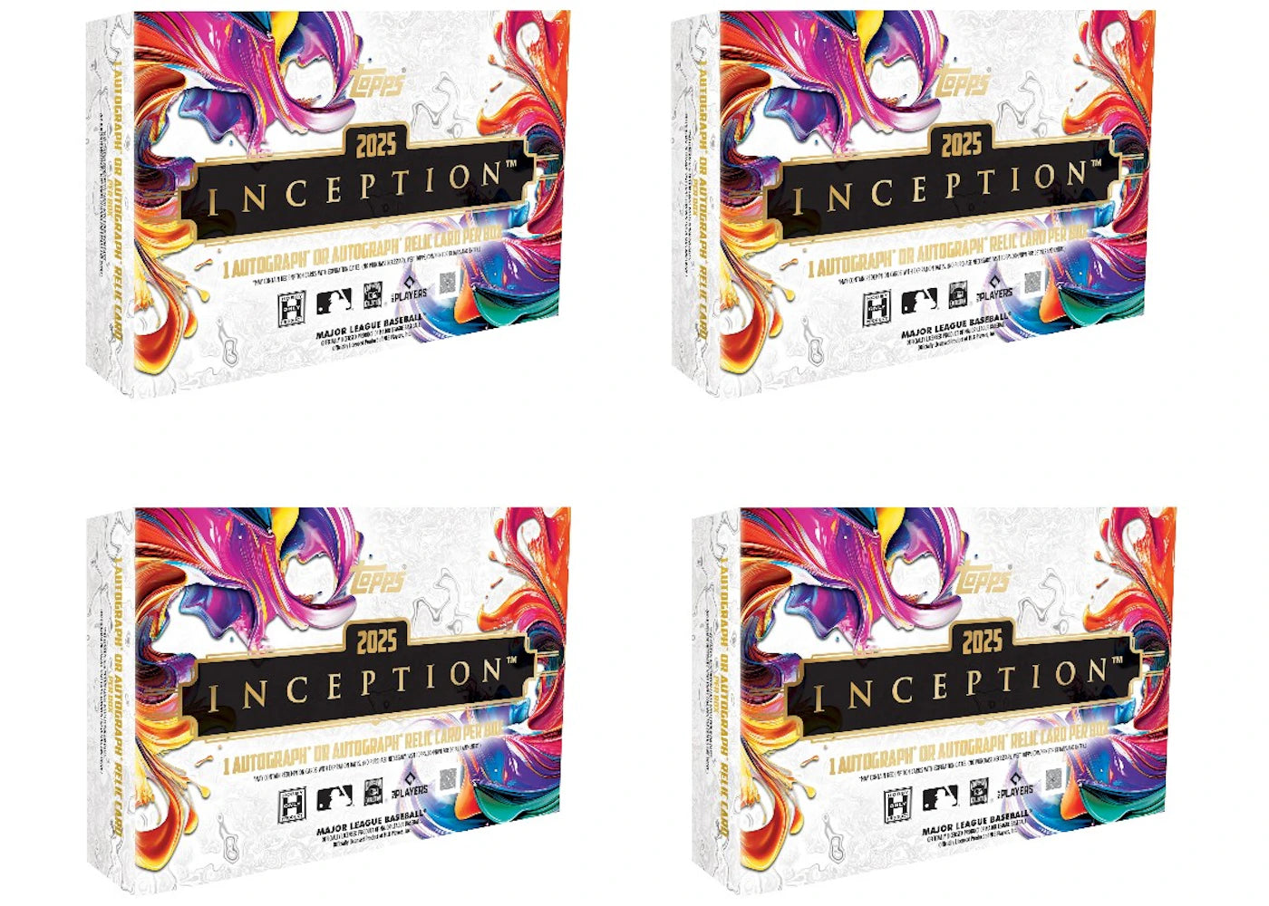 2025 Topps Inception Baseball Hobby Box 4x Lot -1
