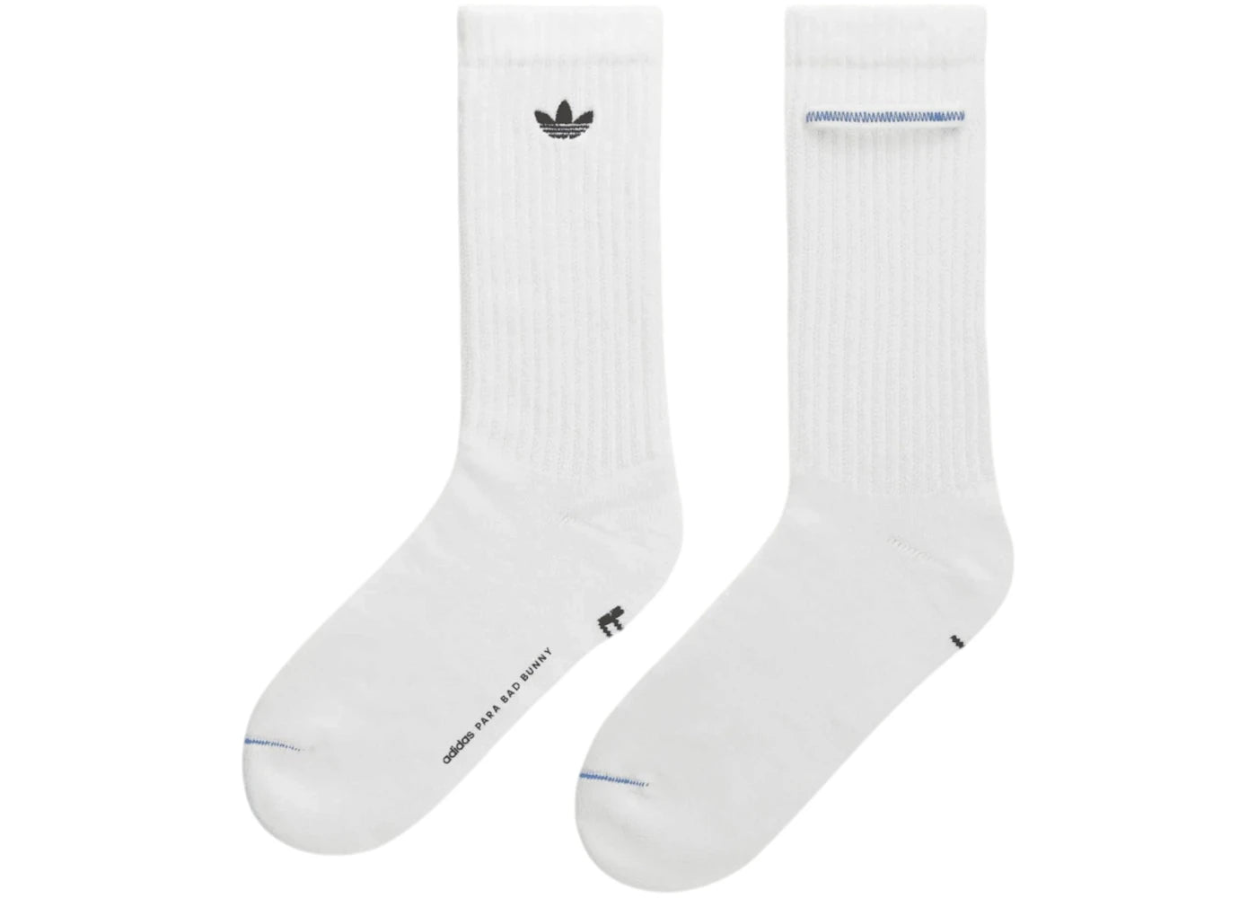 adidas x Bad Bunny Crew Sock Sock (3-Pack) White -1