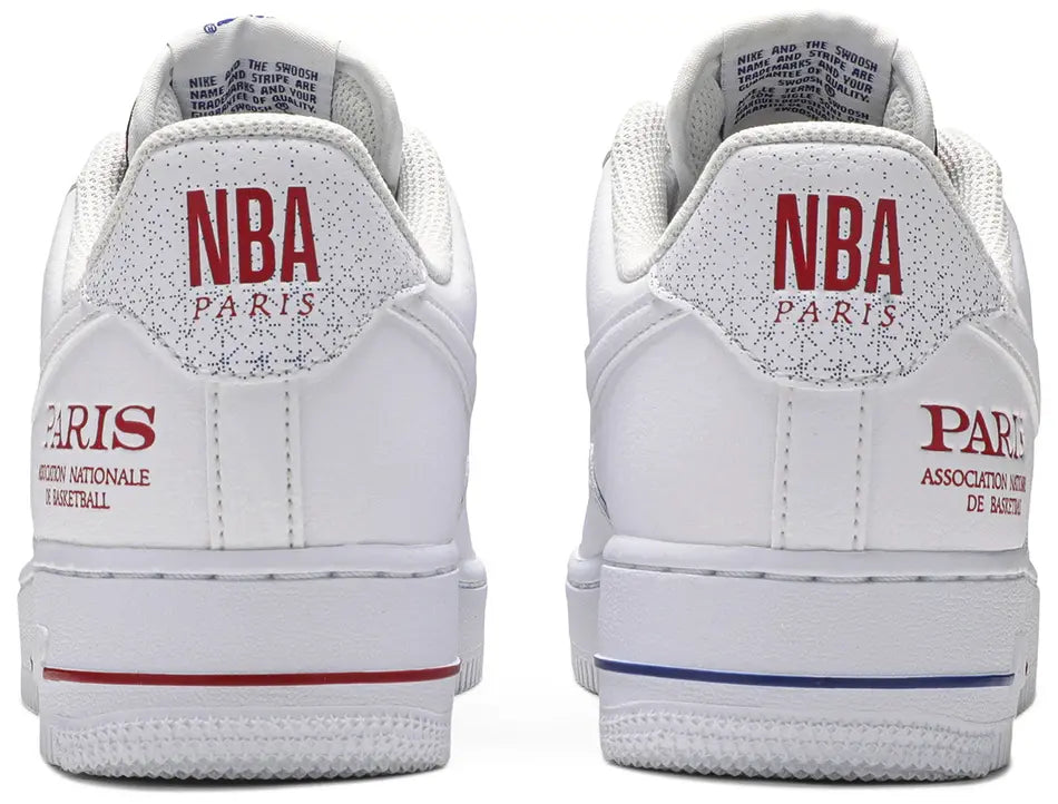 Nike Air Force 1 Low NBA Paris Game heel counter