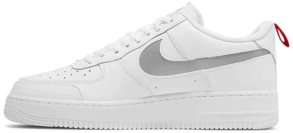 Nike Air Force 1 Low Reflective Swoosh
White University Red