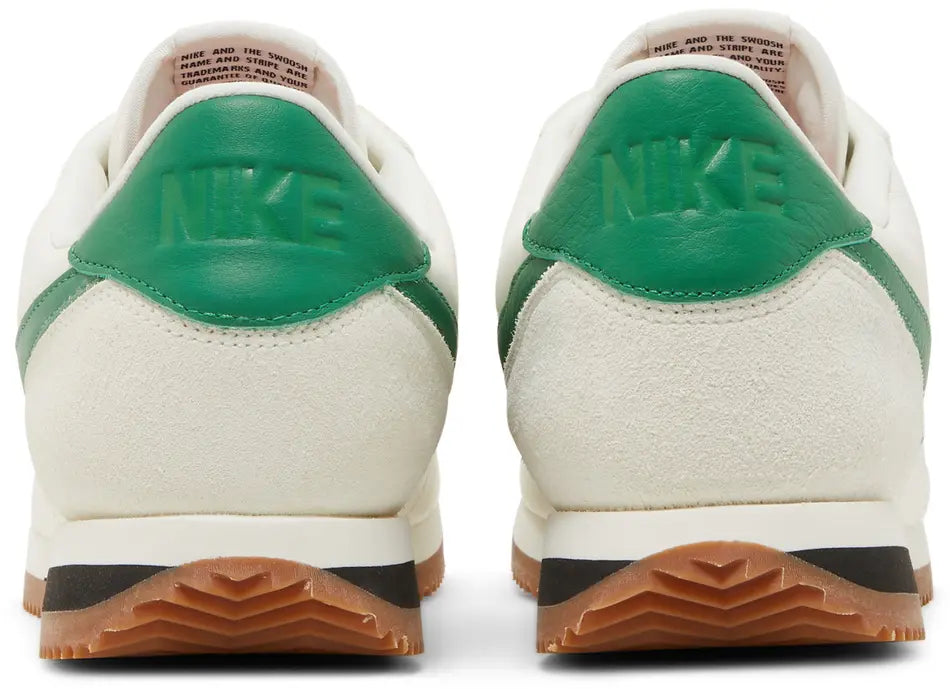 Nike Cortez Aloe Verde Gum heel counter