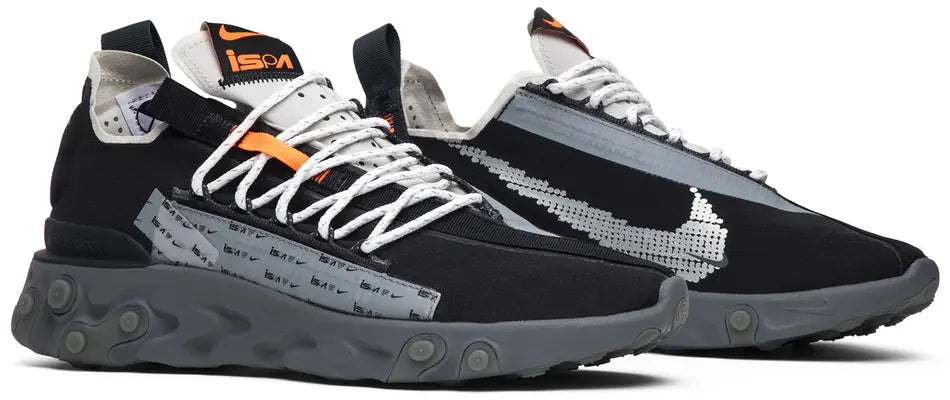 Nike ISPA React Low Black pair