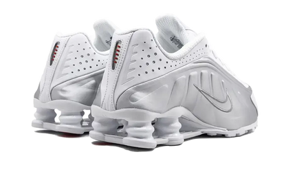 Nike Shox R4 White Metallic Silver