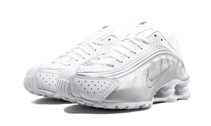 Nike Shox R4 White Metallic Silver