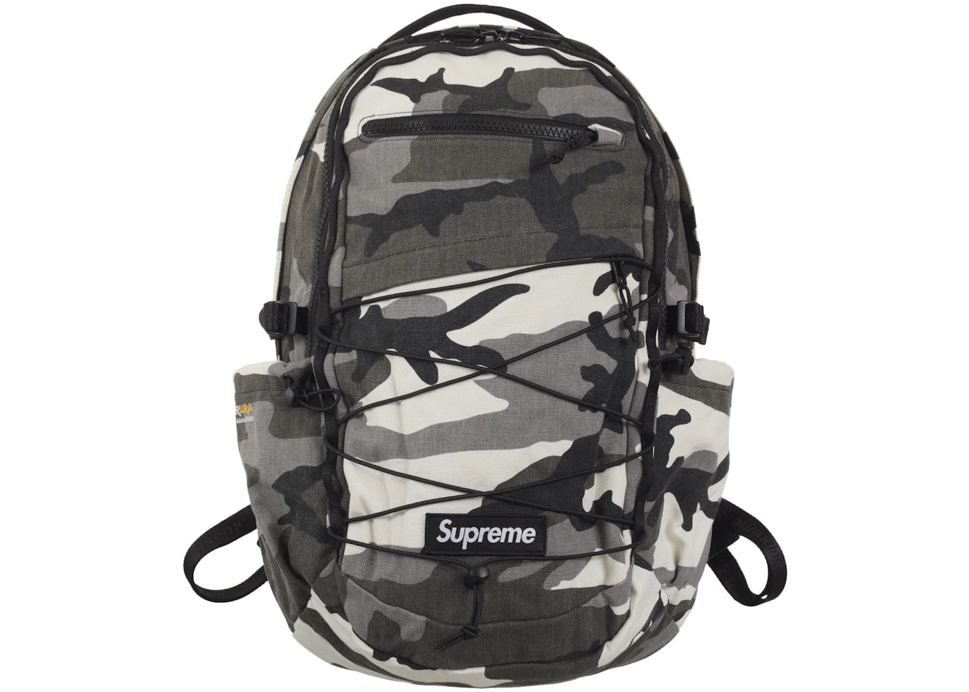 Supreme Logo Backpack (SS25) Snow Camo -1