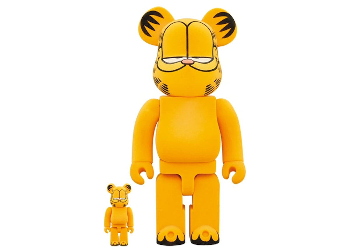 Bearbrick x Garfield Flocky Ver. 100% & 400% Set -1