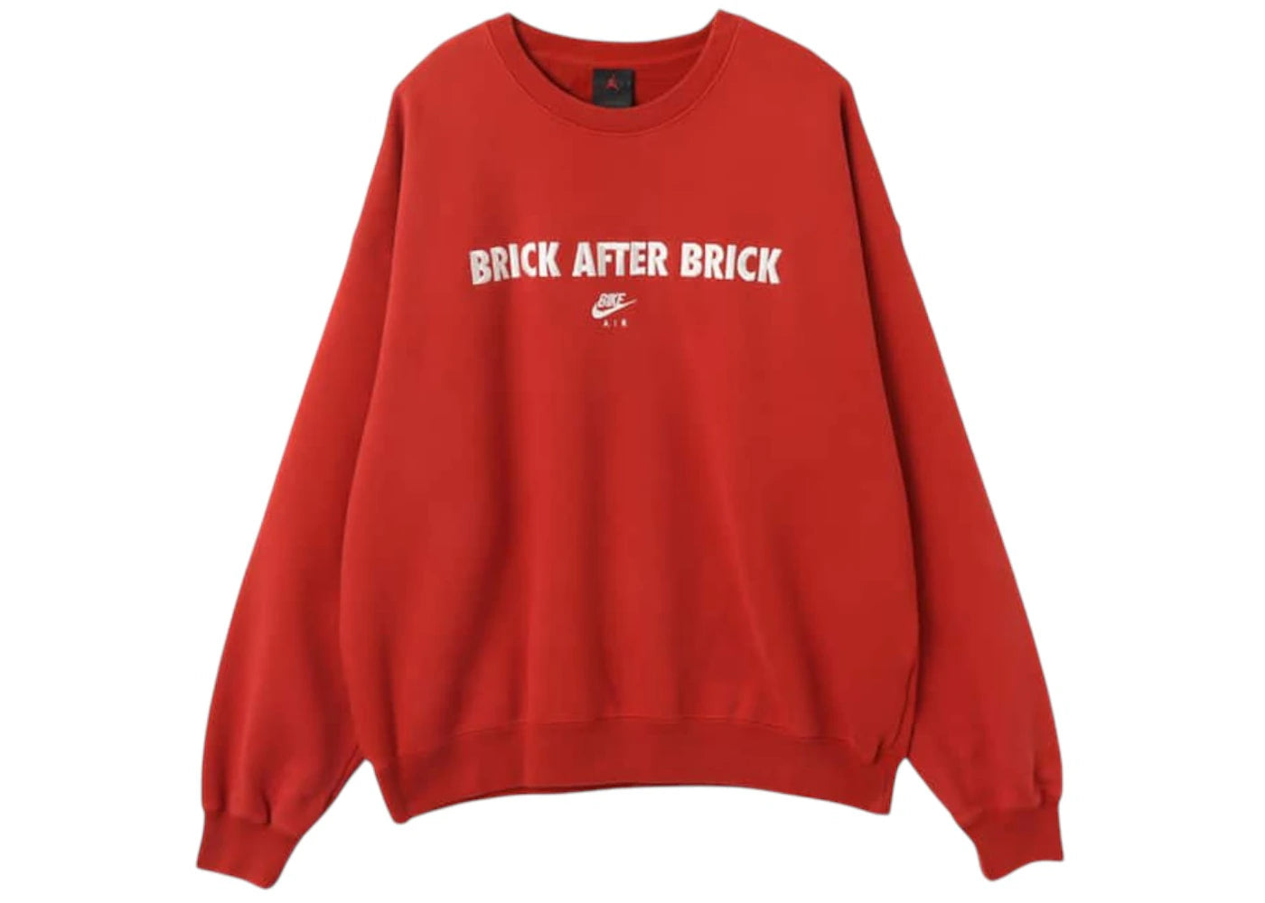 Jordan BIKE AIR x Nigel Sylvester Fleece Crewneck Sweatshirt Cinnabar Red -1