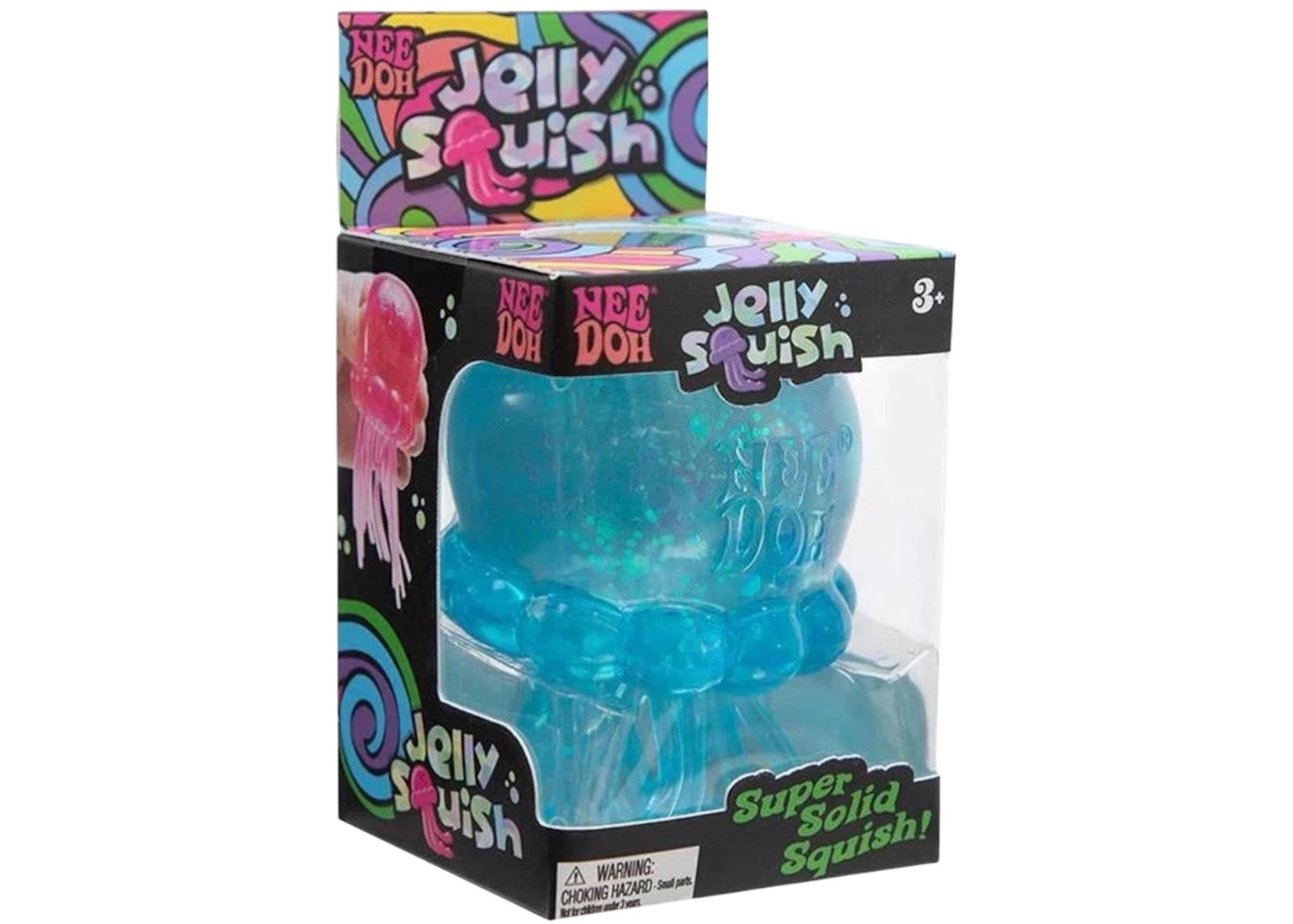 NeeDoh JellySquish Squishy Fidget Toy Blue -1
