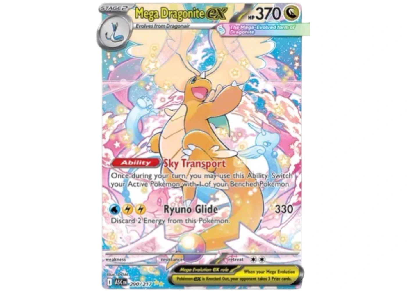 Mega Dragonite ex 2026 Pokémon Ascended Heroes Special Illustration Rare 290/217 (Ungraded) -1