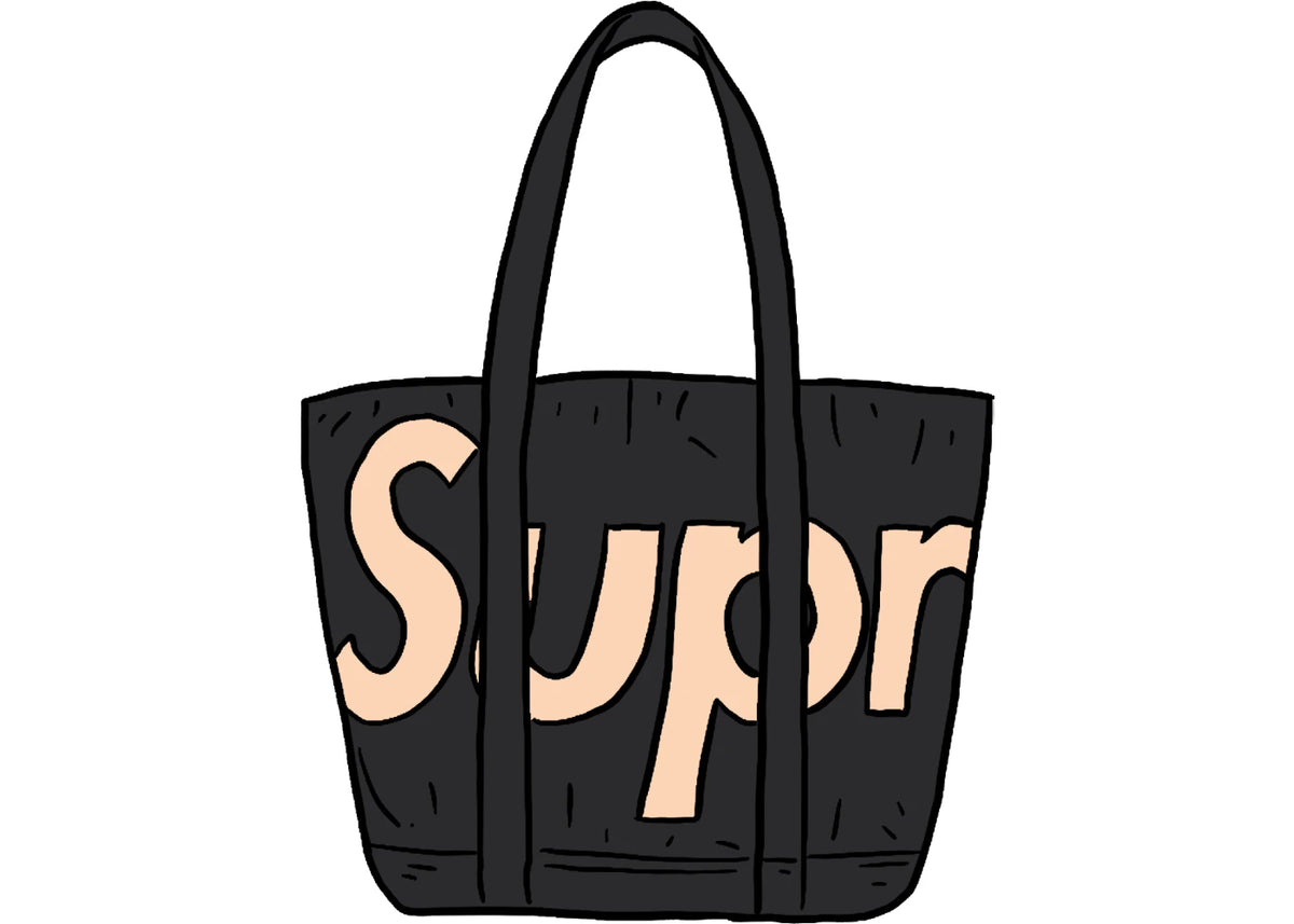 Supreme Raffia Tote Black -1
