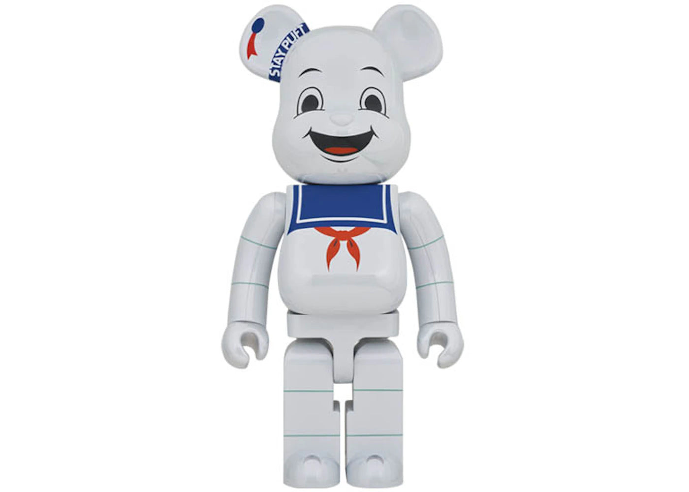 Bearbrick Stay Puft Marshmallow Man 1000% White Chrome Ver. -1