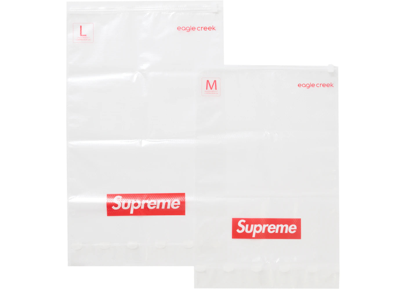 Supreme Eagle Creek Pack-It Compression Bags (Set of 2) Clear -1