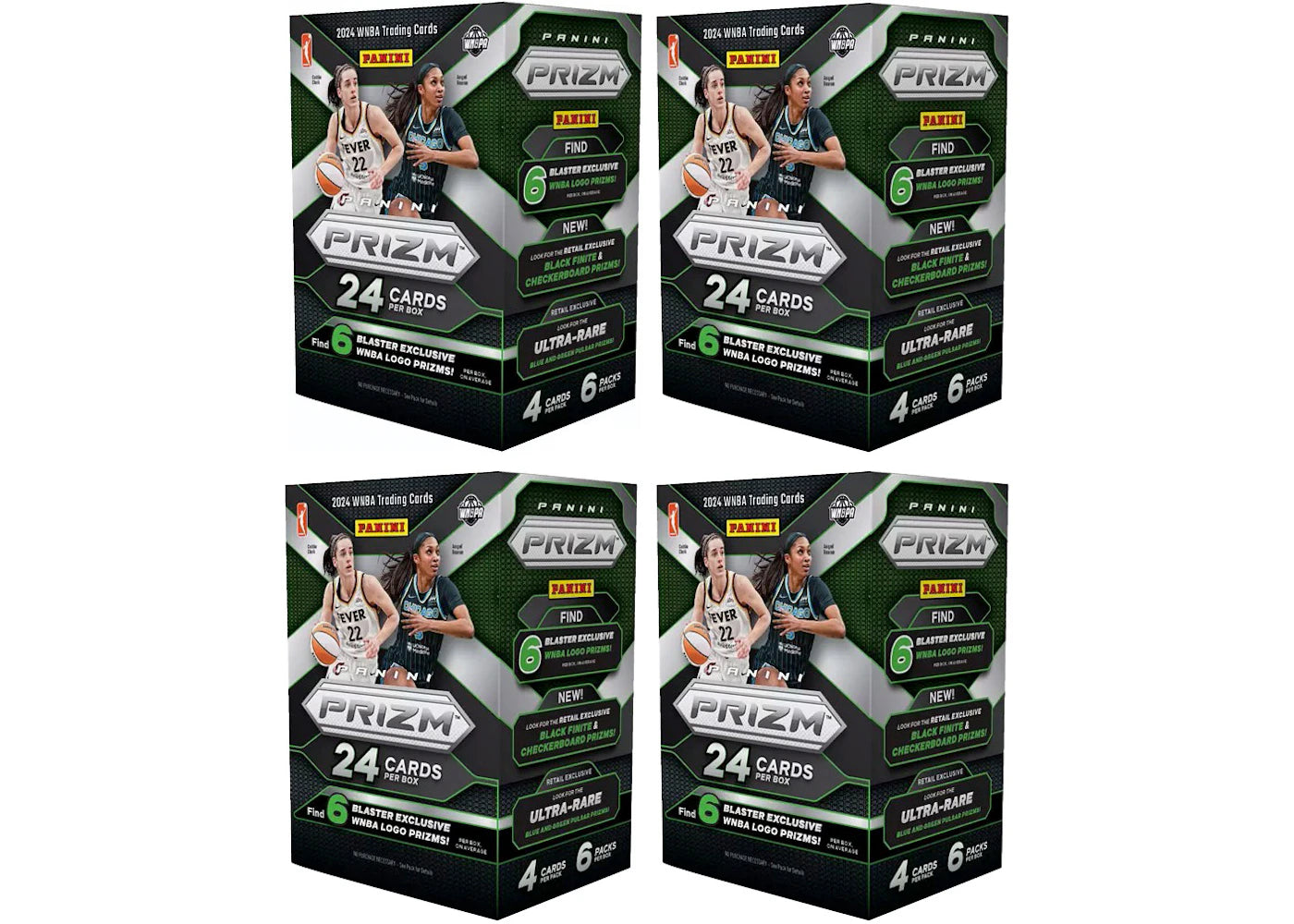 2024 Panini Prizm WNBA Logo Blaster Box 4x Lot -1