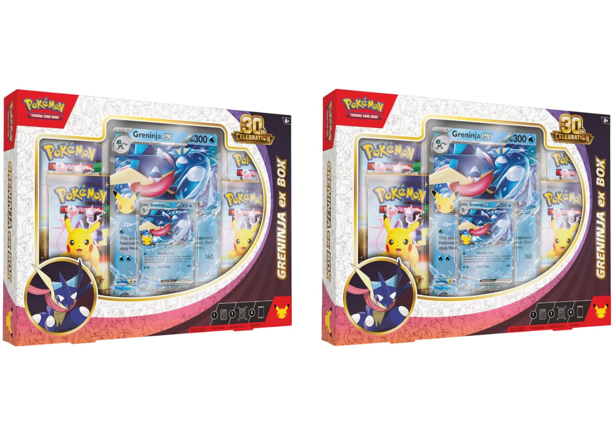 2026 Pokémon Mega Evolution 30th Celebration Greninja ex Box 2x Lot -1