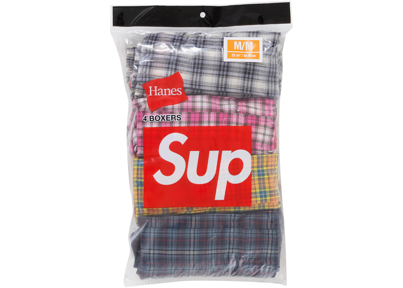 Supreme Hanes Plaid Boxers (4 Pack) Multicolor -1