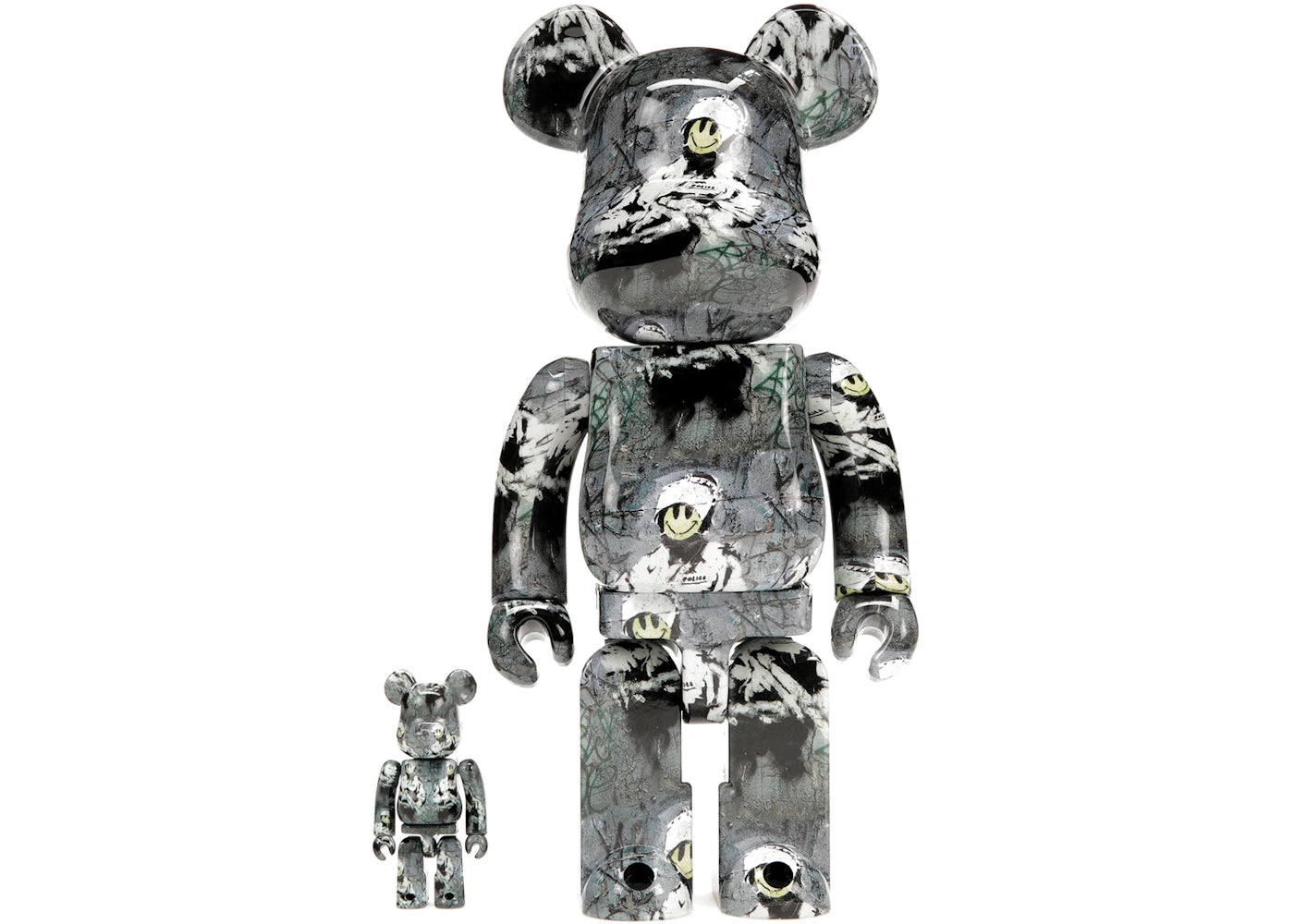 Bearbrick Riot Cop 100% & 400% Set -1