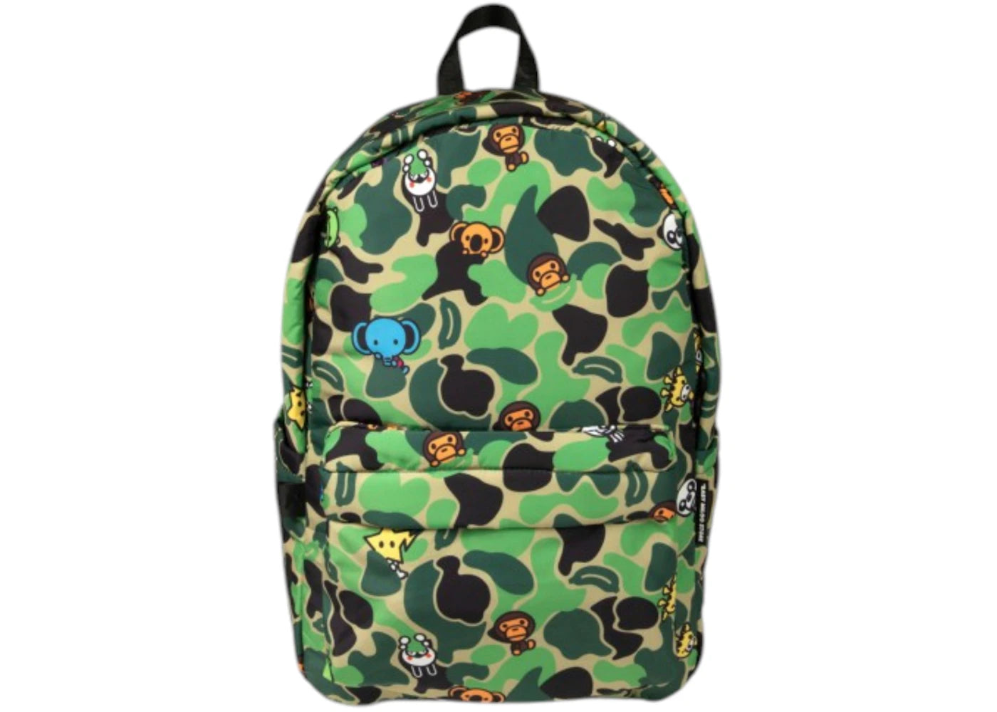 BAPE Baby Milo & Friends Camo Large Backpack (SS26) Army Green -1