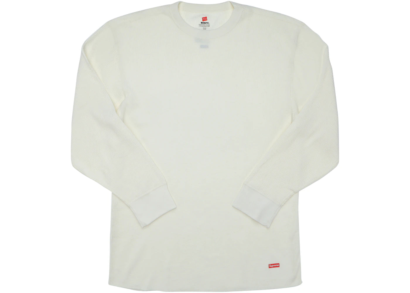 Supreme Hanes Thermal Crew (1 Pack) Natural -1