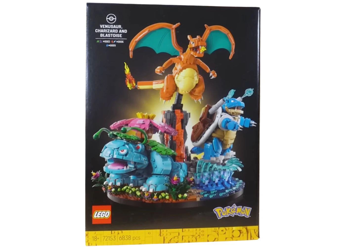 LEGO Pokemon Venusaur Charizard and Blastoise Set #72153 -1